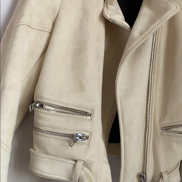 Zara Suede Jacket with Buckle Details size M - Picture 3 of 3